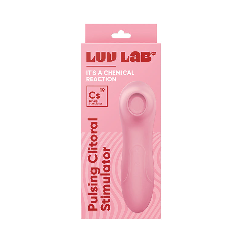 Luv Inc Cs19 Pulsing Clitoral Stimulator Rechargeable Silicone Light Pink