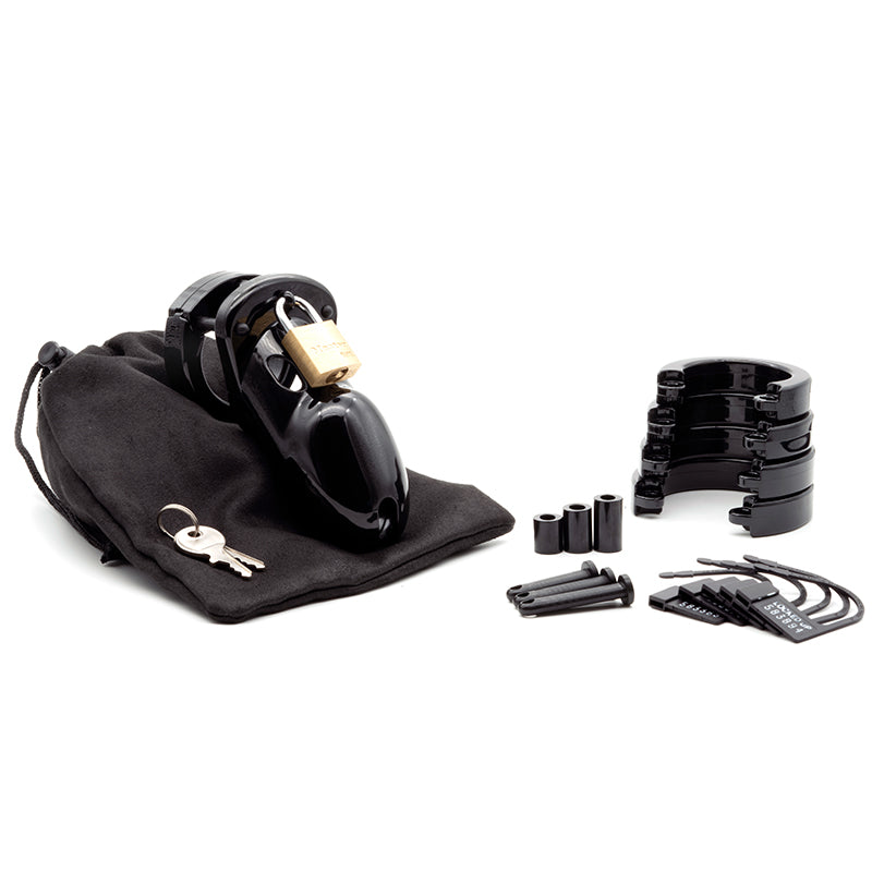 CB-3000 Black Male Chastity Kit