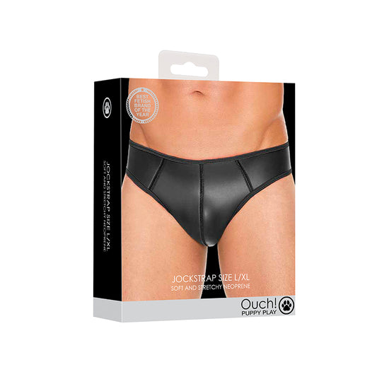 Ouch! Puppy Play Neoprene Jockstrap Black L/XL