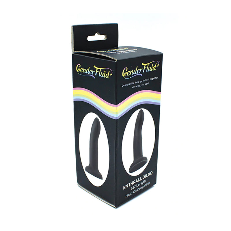Gender Fluid Enthrall 6.5 in. Silicone Strap-On Dildo Black