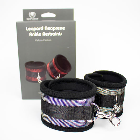 Spartacus Ankle Restraints Neoprene Silver