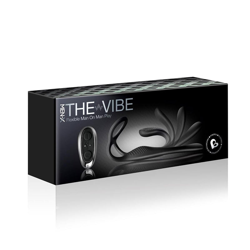 The-Vibe C-Ring and P-Spot Stimulator Black