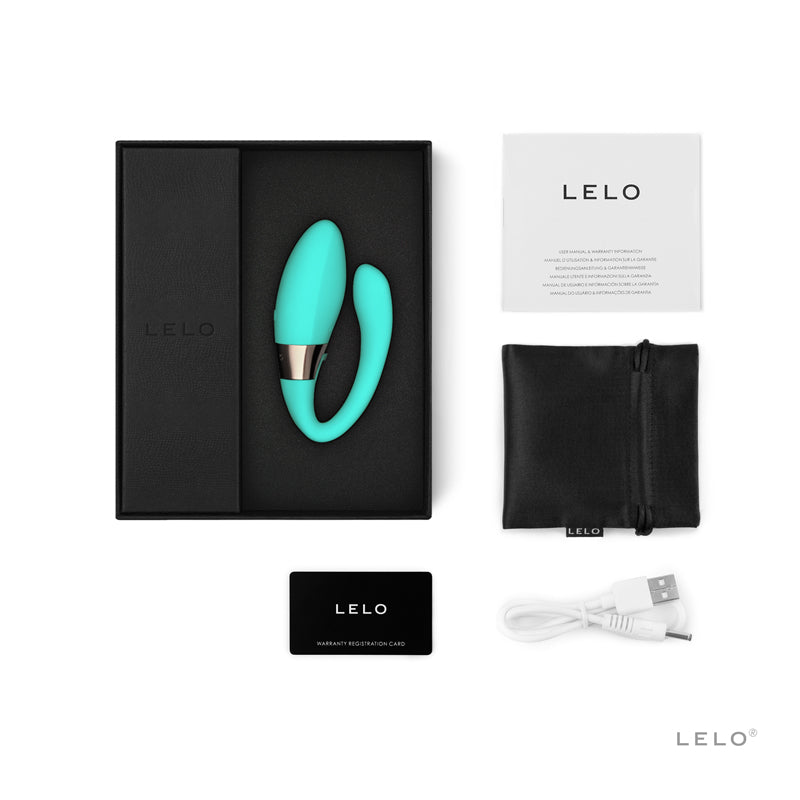 LELO TIANI HARMONY Rechargeable Dual Stimulation Couples Vibrator Aqua