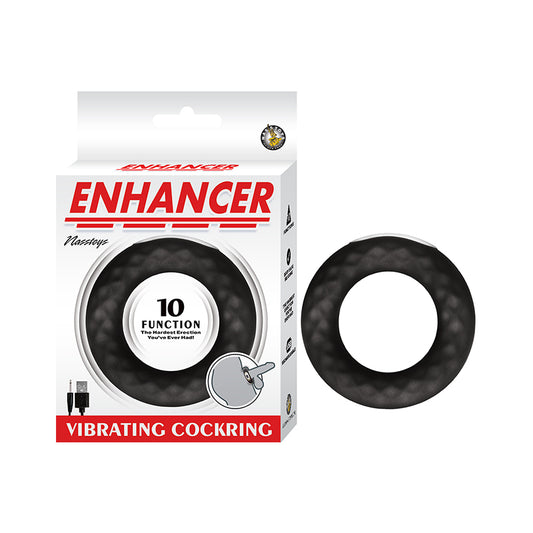 Nasstoys Enhancer Vibrating Cockring Silicone Black