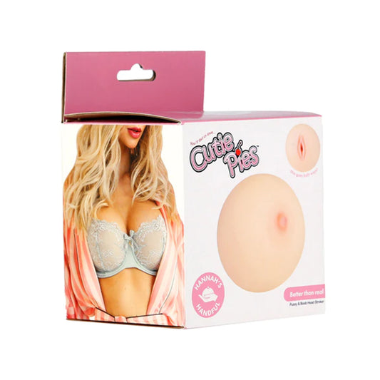 Masturbador femenino Hannah's Handful de CutiePies en color beige