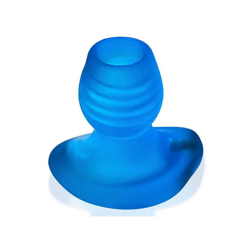 Oxballs Glowhole-1 Hollow Buttplug With LED Insert Small Blue Morph