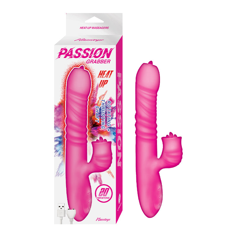 Passion Grabber Heat Up Dual Stimulator Pink