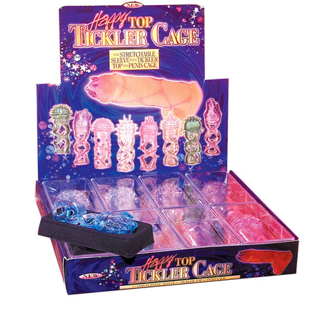 Pipedream Happy Top Tickler Cage 8-Pack Display