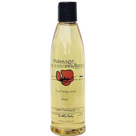 Earthly Body Hemp Seed Massage Oil Lavender 8 oz.