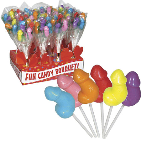 Candy Penis Bouquet Display