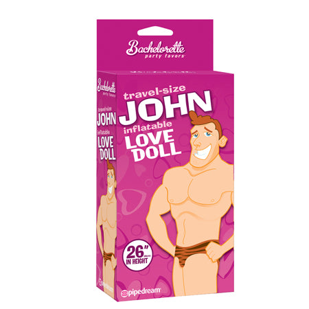 Bachelorette Party Favors Travel-Size John Inflatable Love Doll 26 in.