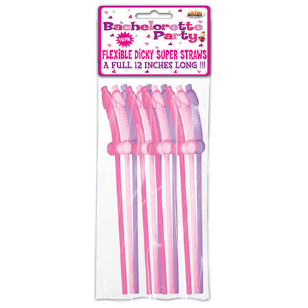 Bachelorette Party Pecker Party Straws 10-Pack