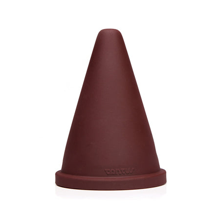 Tantus Cone Squat Firm Dildo Garnet (Box)