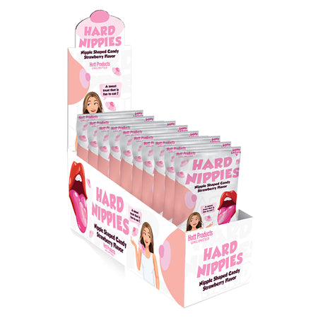 Hard Nippies Nipple Shaped Candy Strawberry Flavor (12 Pcs Display)