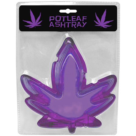 Pot Leaf Ashtray Purple