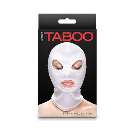 Hustler Taboo Eyes&Mouth Hood White