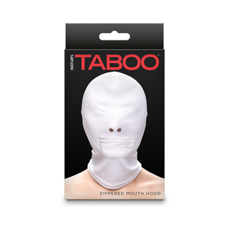 Hustler Taboo Zippered Mouth Hood White